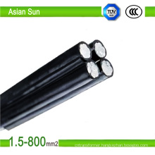 1kv PVC Insulation, Aluminum  Conductor  ABC Aerial  Bunch  Cable